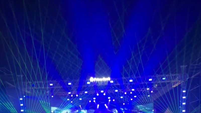 BPL Opening Ceremony — laser show across stadium